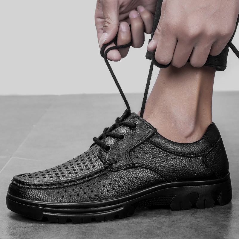 OrthoRelief™ Heritage-Grip Leather Shoes – Structural Equilibrium & Professional-Grade Impact-Dampening Leather Shoes