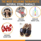 OrthoRelief™ Stone-Zen Home Wellness Sandals – Contoured Footbed & Natural Textured Surface Slippers