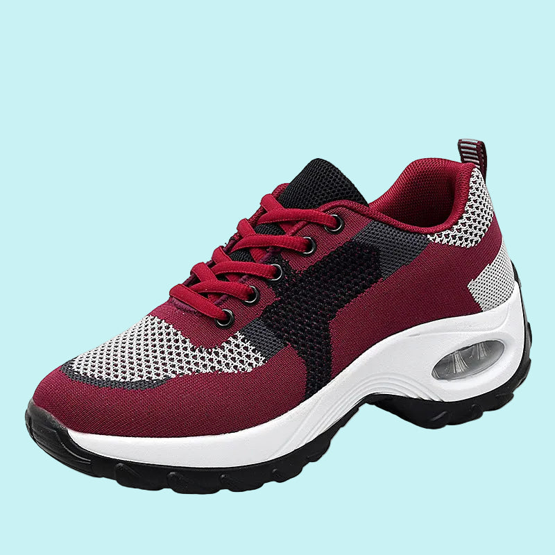 OrthoRelief™ Cloud-Step Air Cushion Sneakers – Breathable Mesh Slip-On with Ergonomic Support