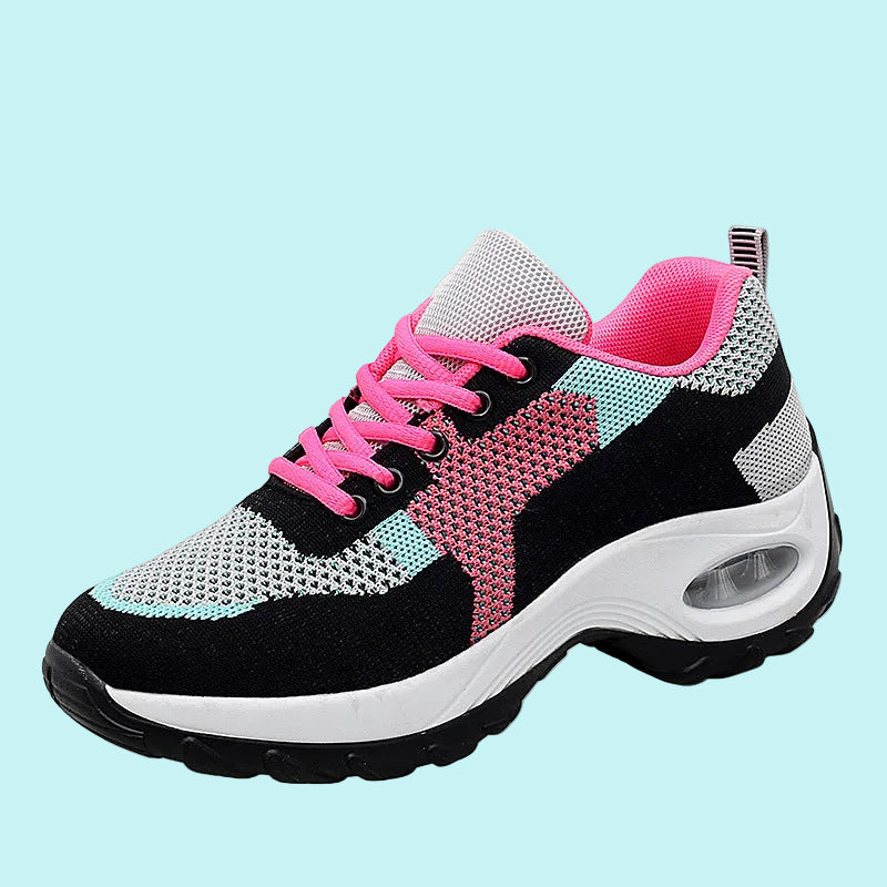 OrthoRelief™ Cloud-Step Air Cushion Sneakers – Breathable Mesh Slip-On with Ergonomic Support