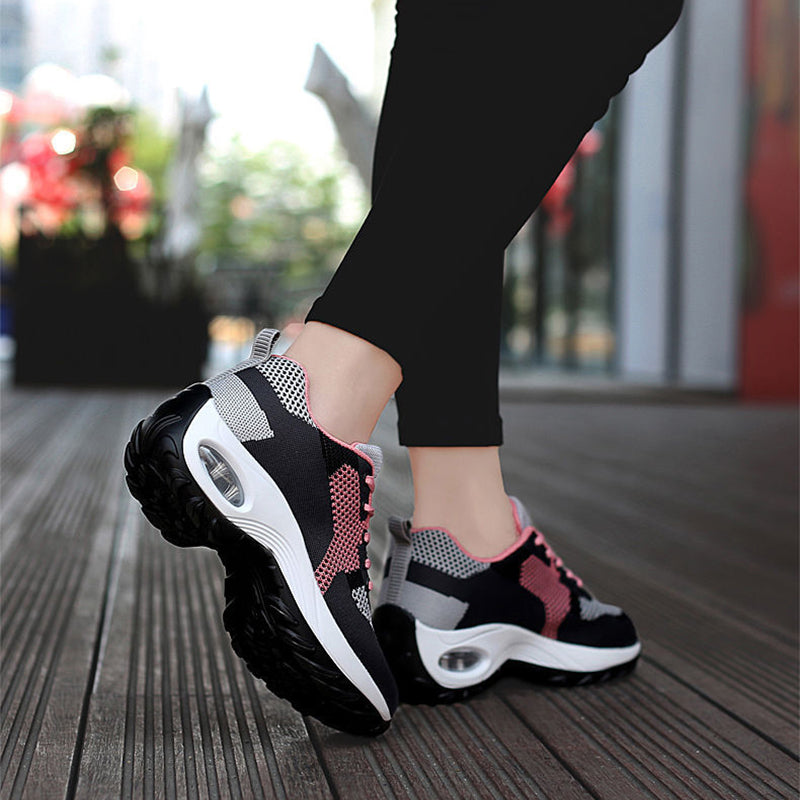 OrthoRelief™ Cloud-Step Air Cushion Sneakers – Breathable Mesh Slip-On with Ergonomic Support