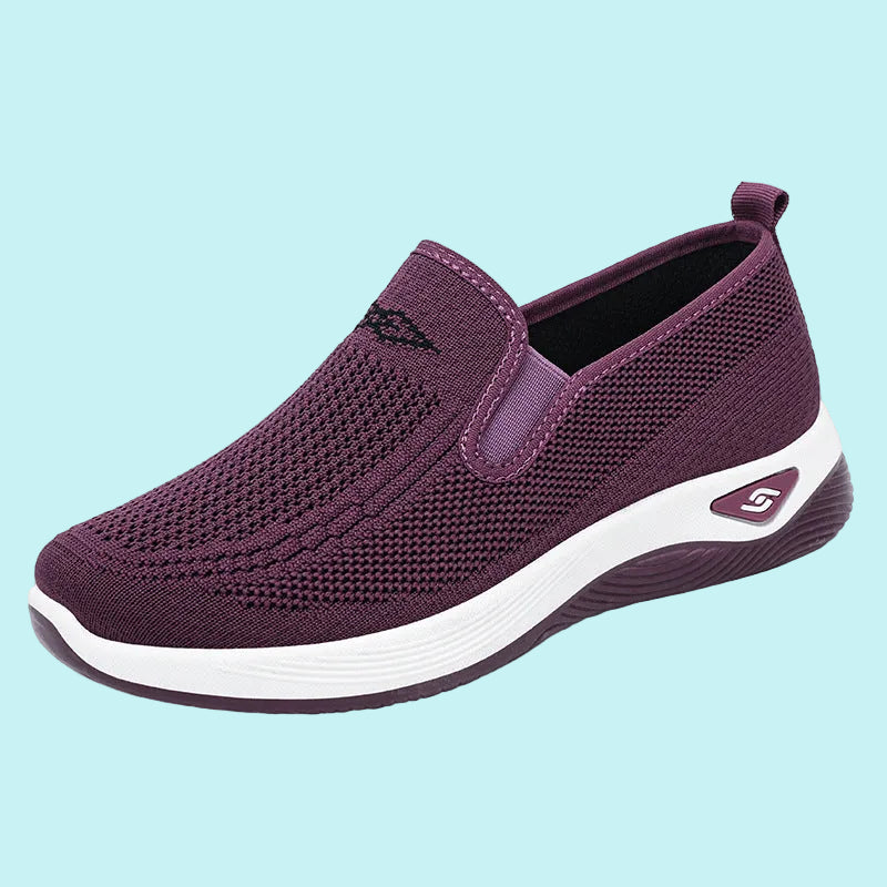 Orthorelief™ Hands-Free Flyknit Sneakers – Lightweight Breathable Slip-On Shoes for Women