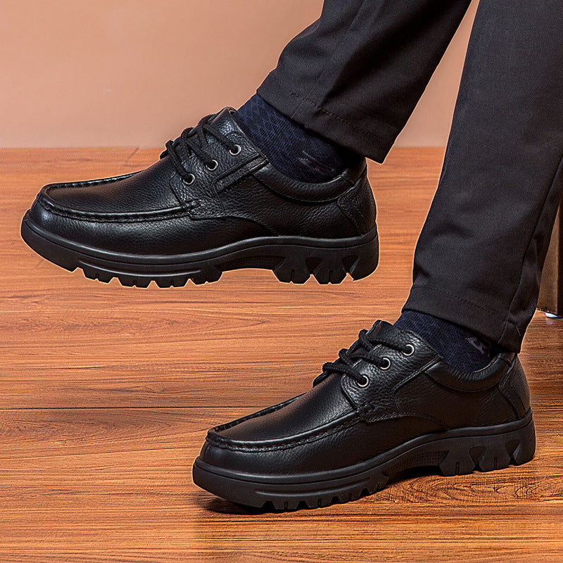 OrthoRelief™ Heritage-Grip Leather Shoes – Structural Equilibrium & Professional-Grade Impact-Dampening Leather Shoes