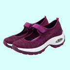 OrthoRelief™ Aero-Step Mary Jane Trainers – Air-Cushion Walking Shoes for Women