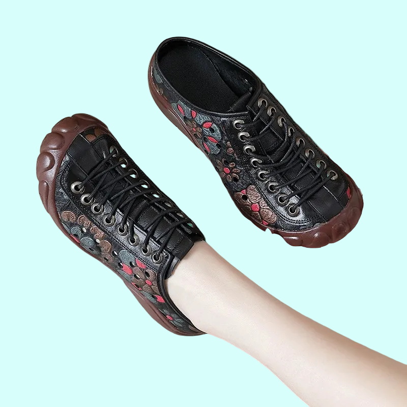 OrthoRelief™ Artisan-Print Wellness Sneakers – Supportive Lightweight Walking Shoes