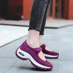 OrthoRelief™ Aero-Step Mary Jane Trainers – Air-Cushion Walking Shoes for Women
