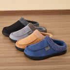 Orthorelief™ Men's Deep-Cushion Winter Slippers – Thick Fleece-Lined House Shoes with Grip
