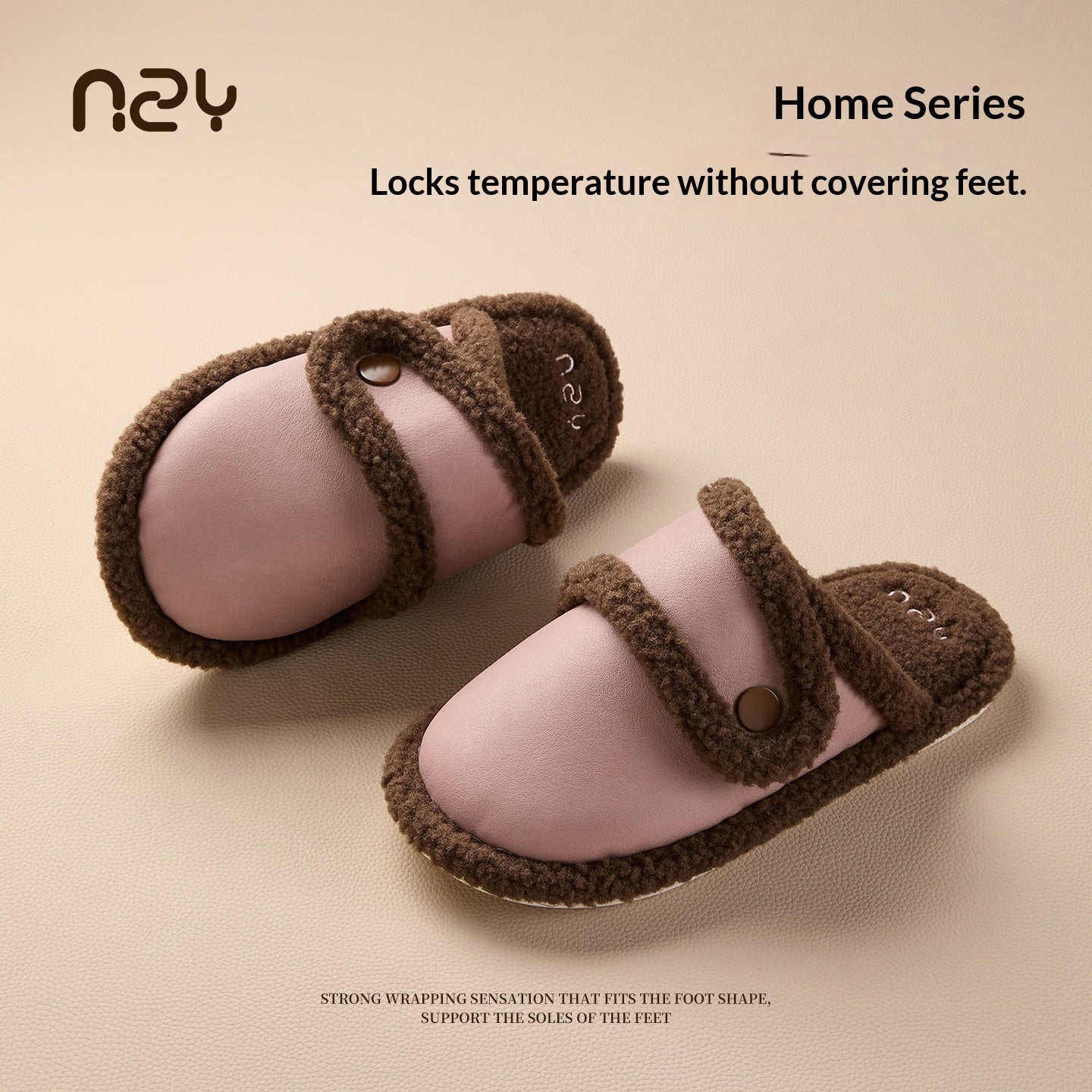 Orthorelief™ Silent-Step Fleece Slippers – Warm Non-Slip Indoor House Shoes