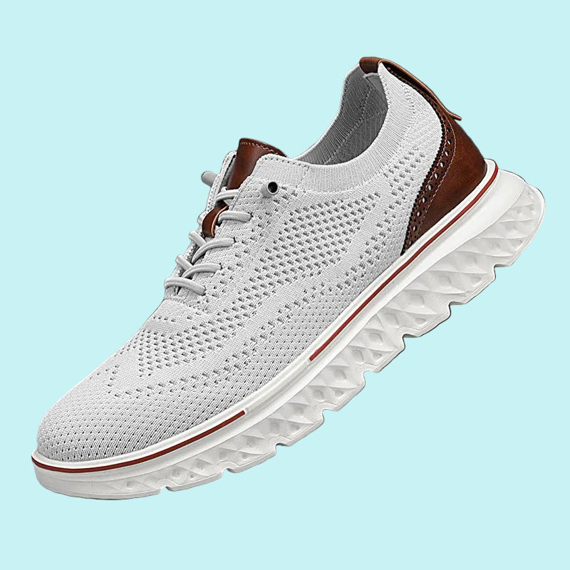 OrthoRelief™ Heritage Wide-Fit Loafers – Supportive Lightweight Mesh Walking Shoes for Men