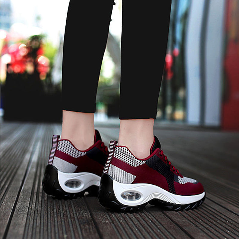 OrthoRelief™ Cloud-Step Air Cushion Sneakers – Breathable Mesh Slip-On with Ergonomic Support