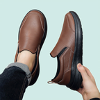 OrthoRelief™ Executive Performance Loafers – Supportive Leather Walking Shoes for Men