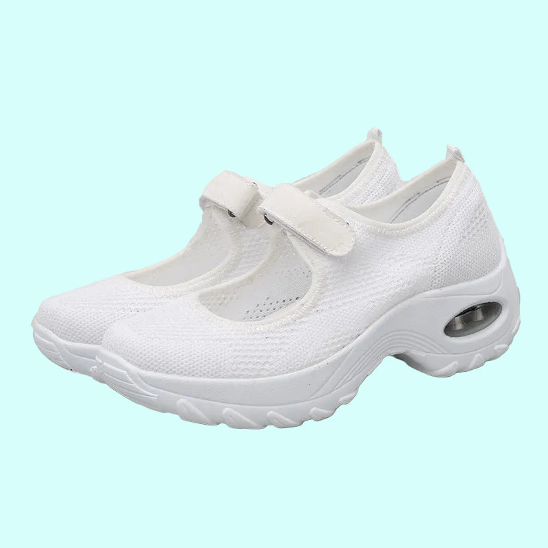 OrthoRelief™ Aero-Step Mary Jane Trainers – Air-Cushion Walking Shoes for Women
