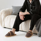 Orthorelief™ Silent-Step Fleece Slippers – Warm Non-Slip Indoor House Shoes