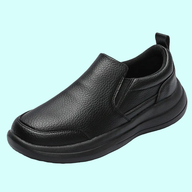 OrthoRelief™ Executive Performance Loafers – Supportive Leather Walking Shoes for Men