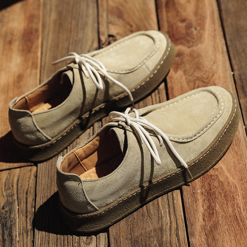 OrthoRelief™ Heritage Suede Runner – Premium Genuine Leather British-Style Casual Sneaker