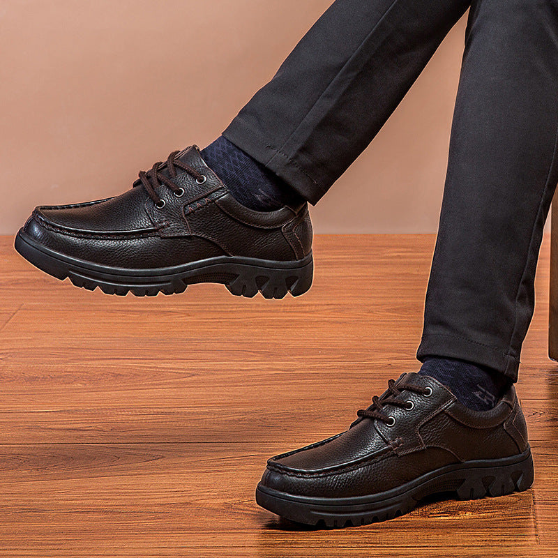 OrthoRelief™ Heritage-Grip Leather Shoes – Structural Equilibrium & Professional-Grade Impact-Dampening Leather Shoes