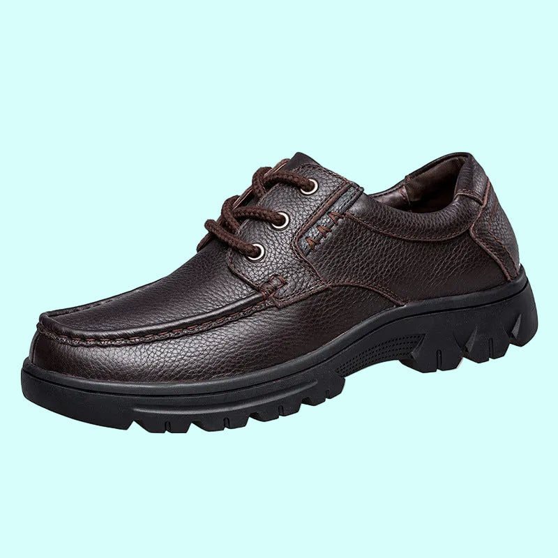 OrthoRelief™ Heritage-Grip Leather Shoes – Structural Equilibrium & Professional-Grade Impact-Dampening Leather Shoes