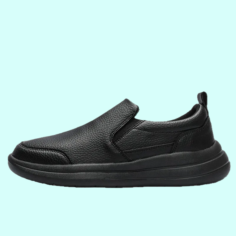 OrthoRelief™ Executive Performance Loafers – Supportive Leather Walking Shoes for Men
