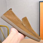 OrthoRelief™ Heritage Men's Hand-Stitched Leather Loafers – Premium First-Layer Cowhide & High-Traction Ergonomic Walking Shoes