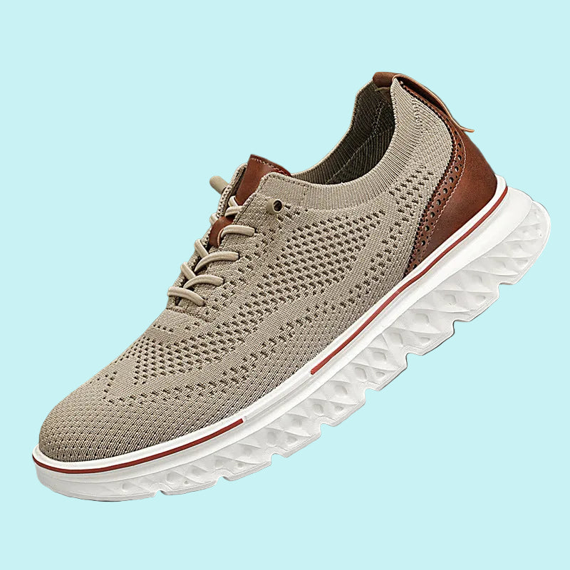 OrthoRelief™ Heritage Wide-Fit Loafers – Supportive Lightweight Mesh Walking Shoes for Men