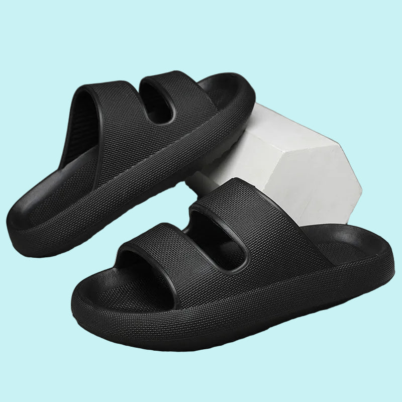Orthorelief™ Cloud-Cushion Recovery Sandals – Non-Slip Thick Sole Orthopedic Slides for Plantar Fasciitis & Joint Relief