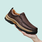 OrthoRelief™ Heritage-Leather Explorer Shoes – Precision Structural Stability & All-Terrain Wellness Walking Shoes for Men